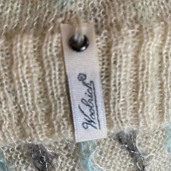 Woolrich Winking Owls Sweater Fair Isle Mohair Slouchy Women Extra Large - Picture 6 of 7